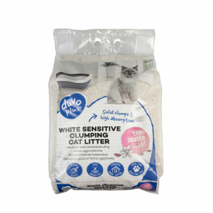 Kattenbakvulling white sensitive babypoeder 12 kg